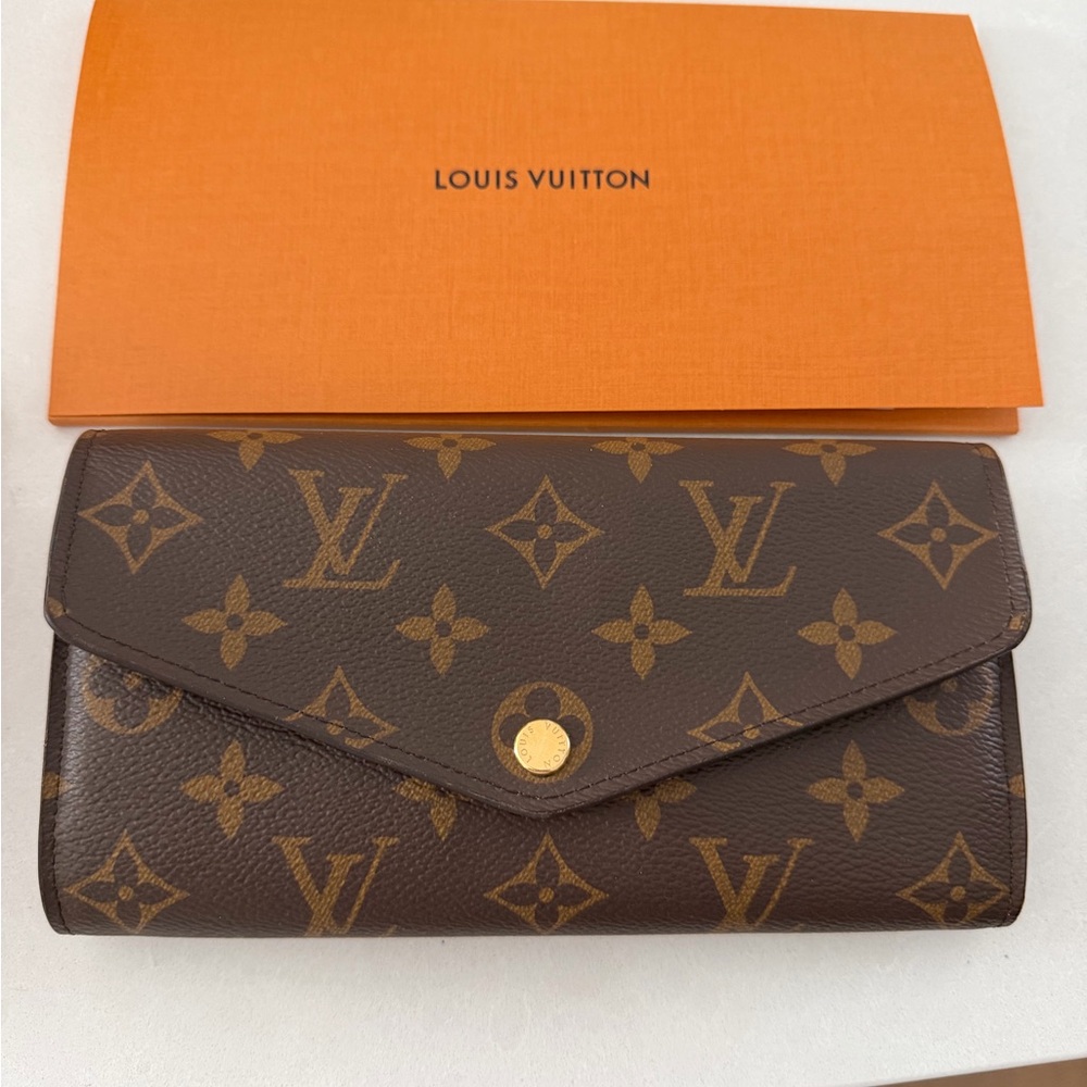 Louis Vuitton Brown and Gold Monogram Wallet